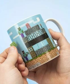 Paladone Minecraft Build A Level Ceramic Mug With 4 Sticker Sheets 9 Paladone Minecraft Build A Level Ceramic Mug With 4 Sticker Sheets