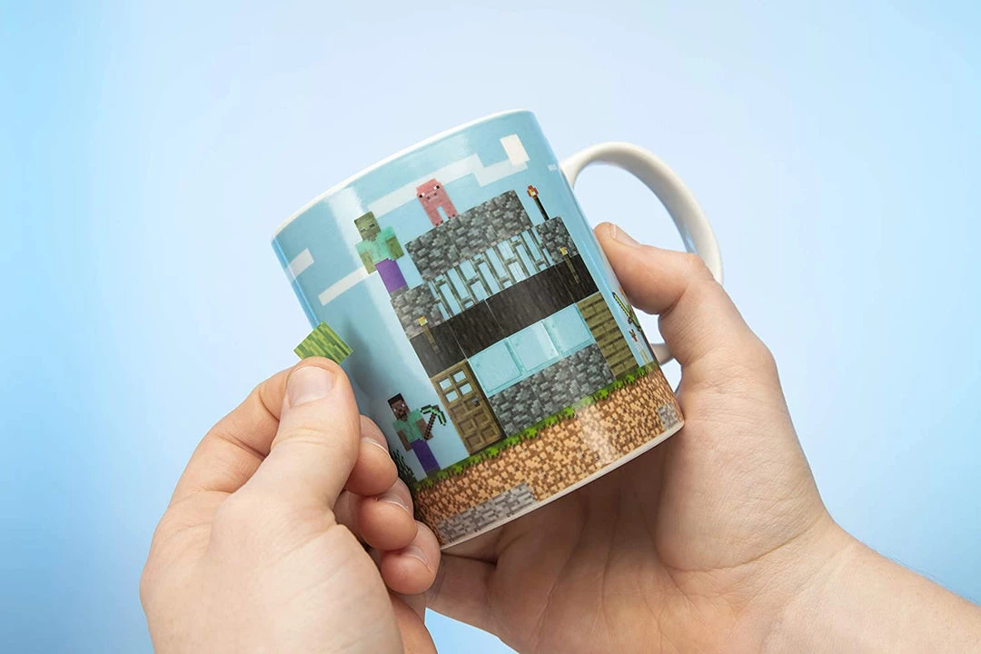 Paladone Minecraft Build A Level Ceramic Mug With 4 Sticker Sheets 6 Paladone Minecraft Build A Level Ceramic Mug With 4 Sticker Sheets