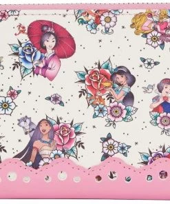 Loungefly Disney Princesses Tattoo Zip Around Wallet