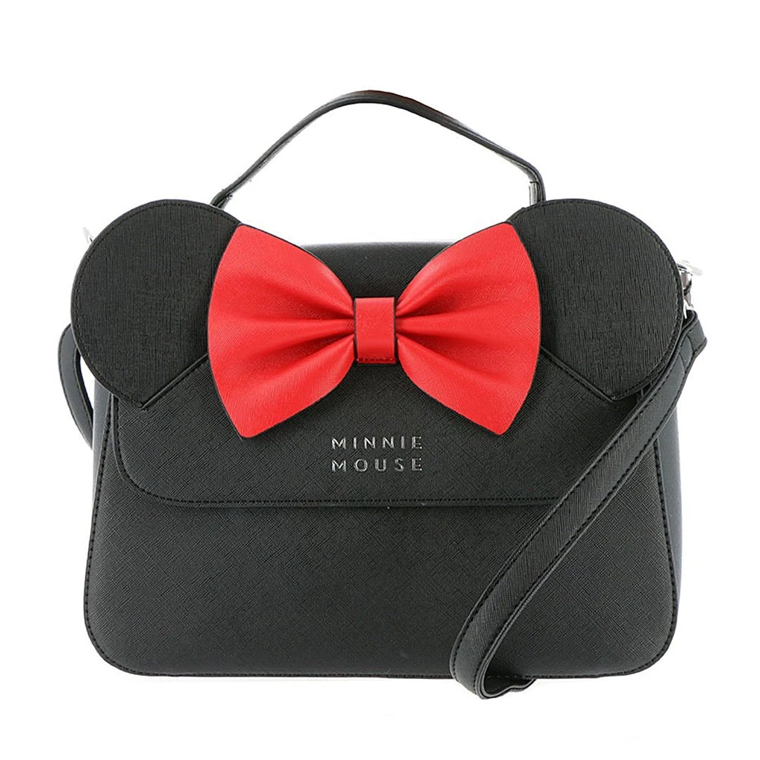 Loungefly Disney Minnie Mouse Crossbody Bag With Ears And Bow 3 Loungefly Disney Minnie Mouse Crossbody Bag With Ears And Bow