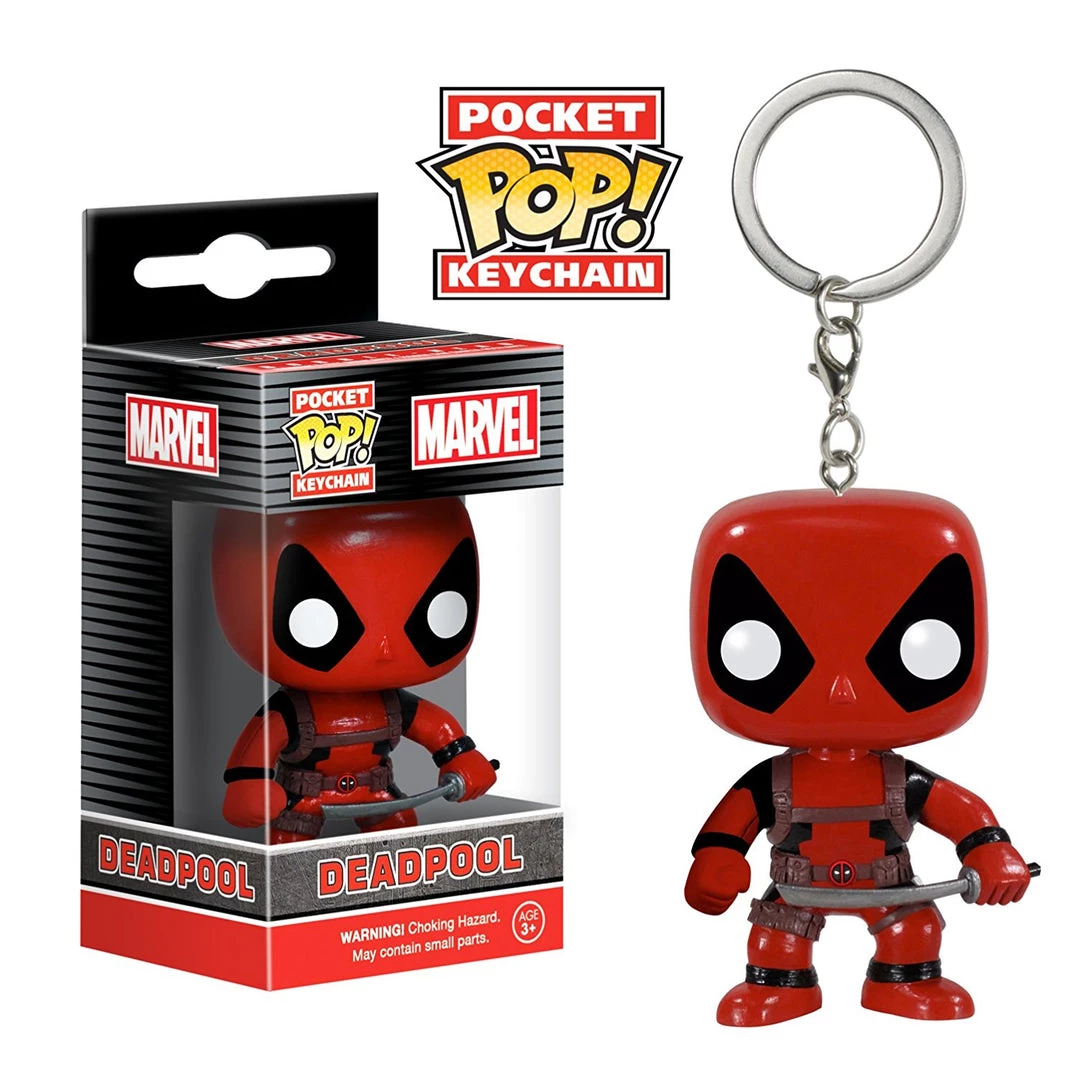 Funko POP Keychain: Marvel - Deadpool Action Figure 4 Funko POP Keychain: Marvel - Deadpool Action Figure