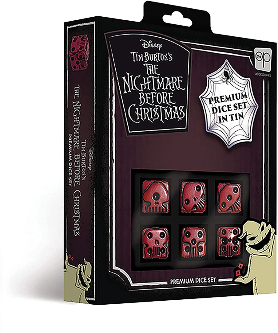 USAopoly Disney Nightmare Before Christmas Premium Dice Set 6 USAopoly Disney Nightmare Before Christmas Premium Dice Set
