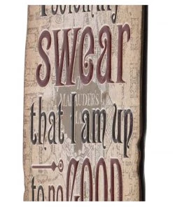 Open Road Brands I Solemnly Swear Embossed Metal Sign Movies