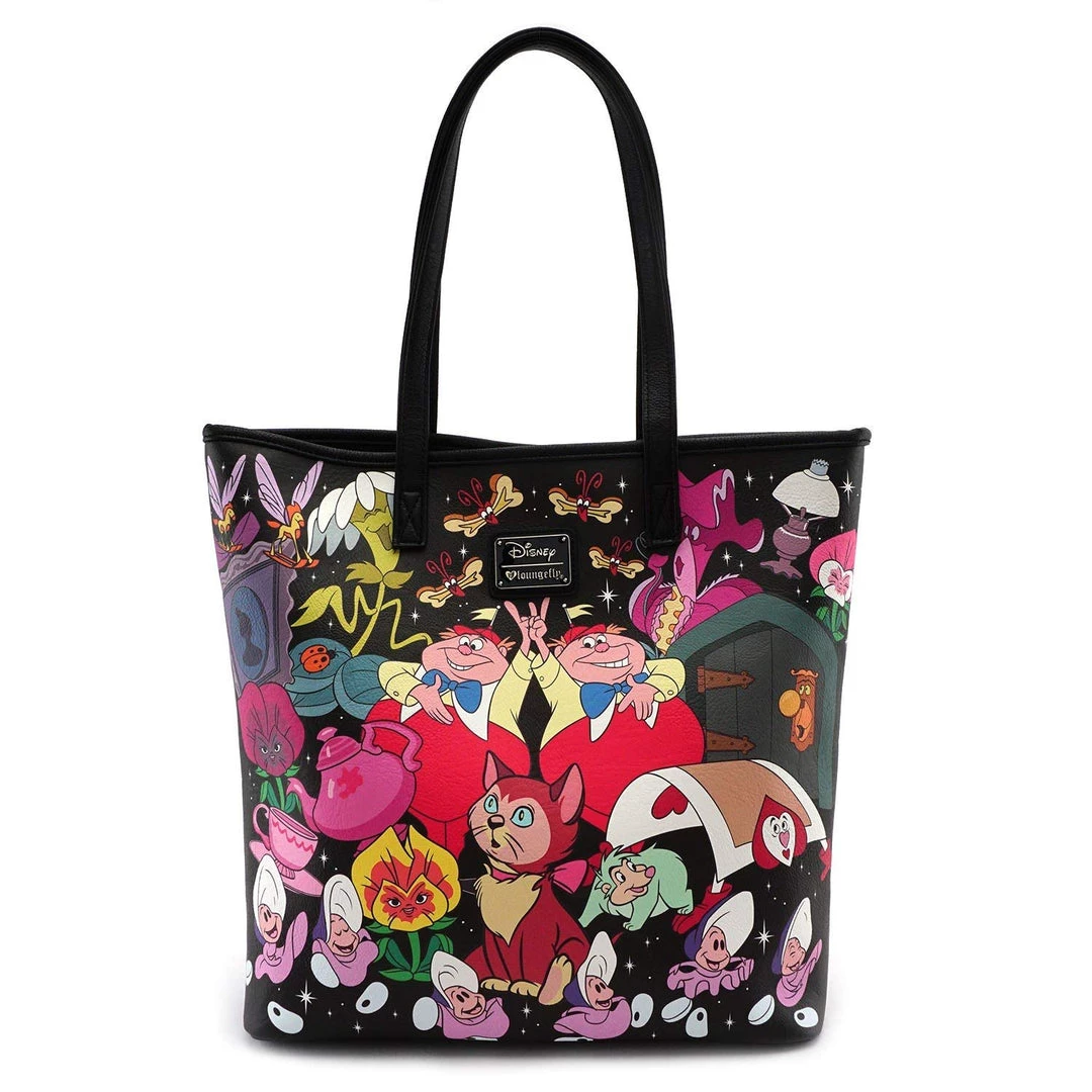 Loungefly Disney Alice Character Print Tote Bag 5 Loungefly Disney Alice Character Print Tote Bag