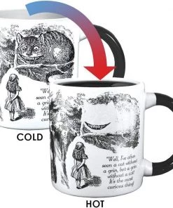 The Unemployed Philosophers Guild Disappearing Cheshire Cat Heat Changing Mug Disney
