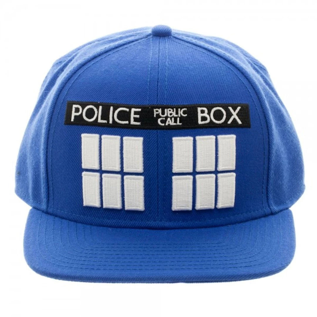 Bioworld TV Series Doctor Who Tardis Blue Snapback Hat 4 Bioworld TV Series Doctor Who Tardis Blue Snapback Hat