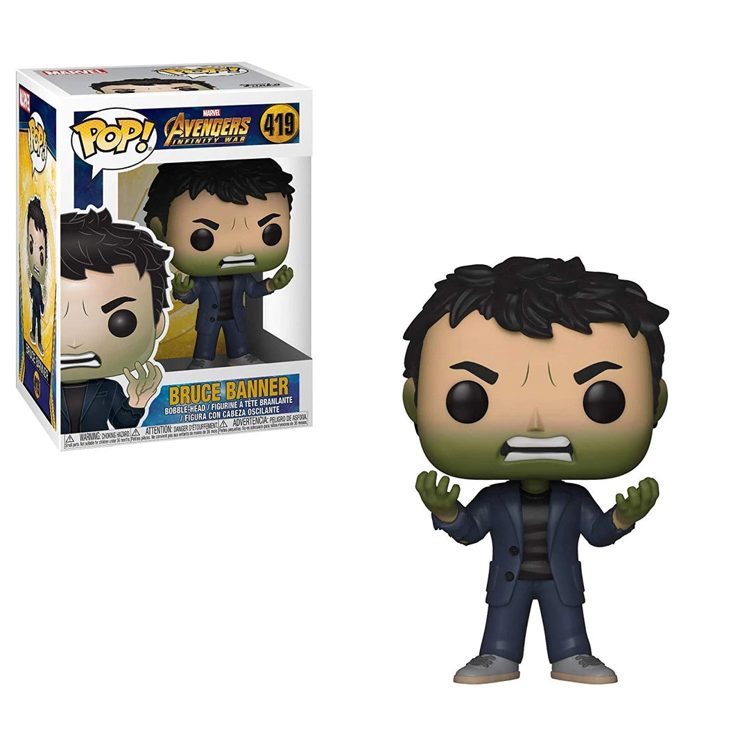 Funko Marvel: Infinity War S2 - Banner W/ Hulk Head Pop Vinyl Figure Funko Pops! 3 Funko Marvel: Infinity War S2 - Banner W/ Hulk Head Pop Vinyl Figure Funko Pops!