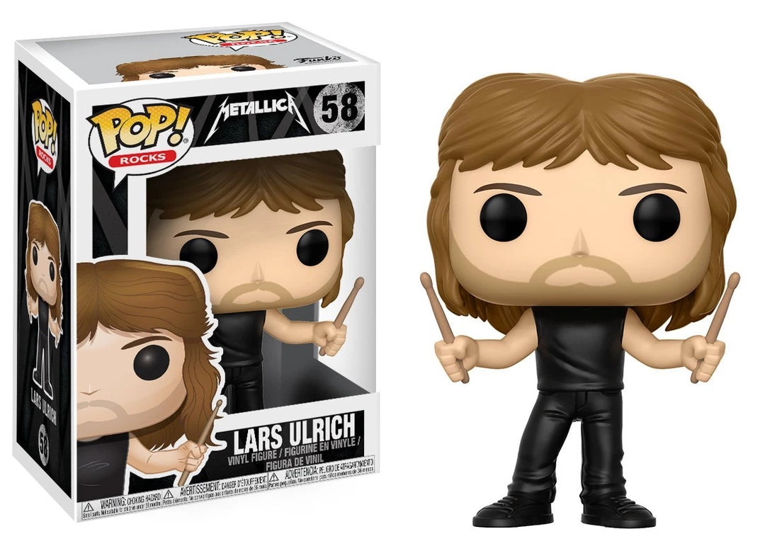 Funko Pops! Funko Pop Rocks: Metallica - Lars Ulrich Collectible Figure 4 Funko Pops! Funko Pop Rocks: Metallica - Lars Ulrich Collectible Figure