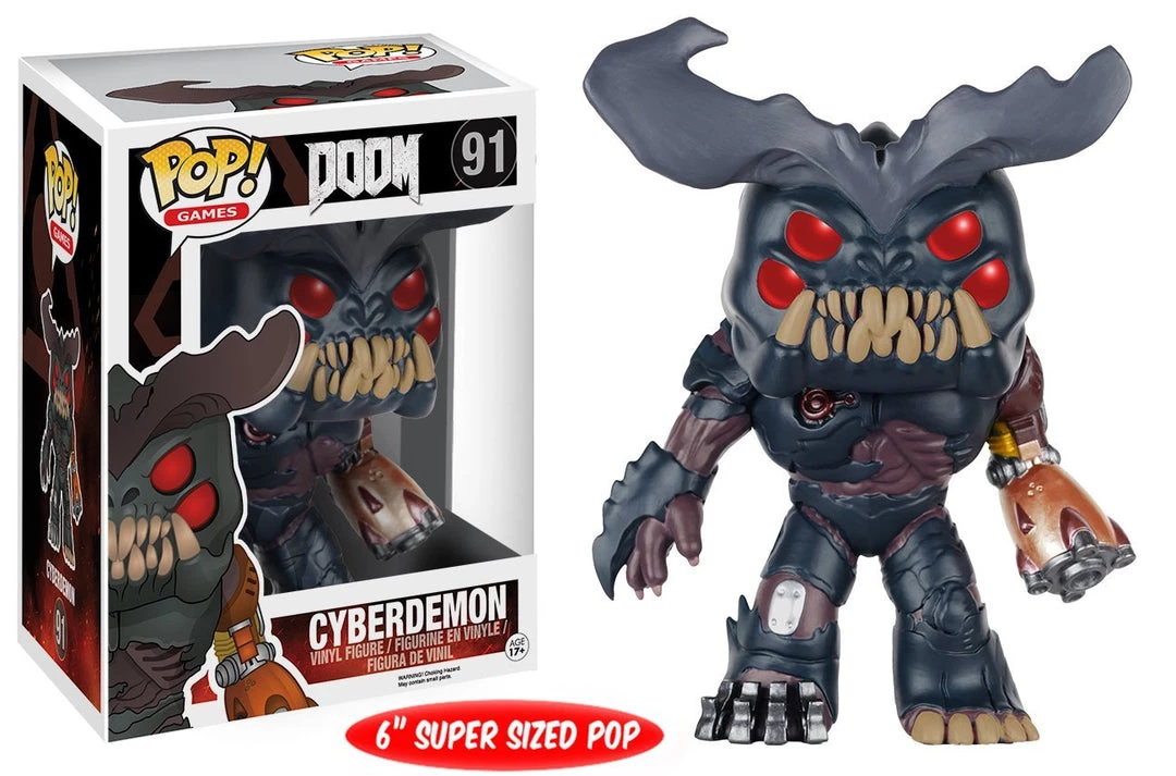 Funko POP Games: Doom - Cyberdemon Action Figure, 6" 4 Funko POP Games: Doom - Cyberdemon Action Figure, 6"