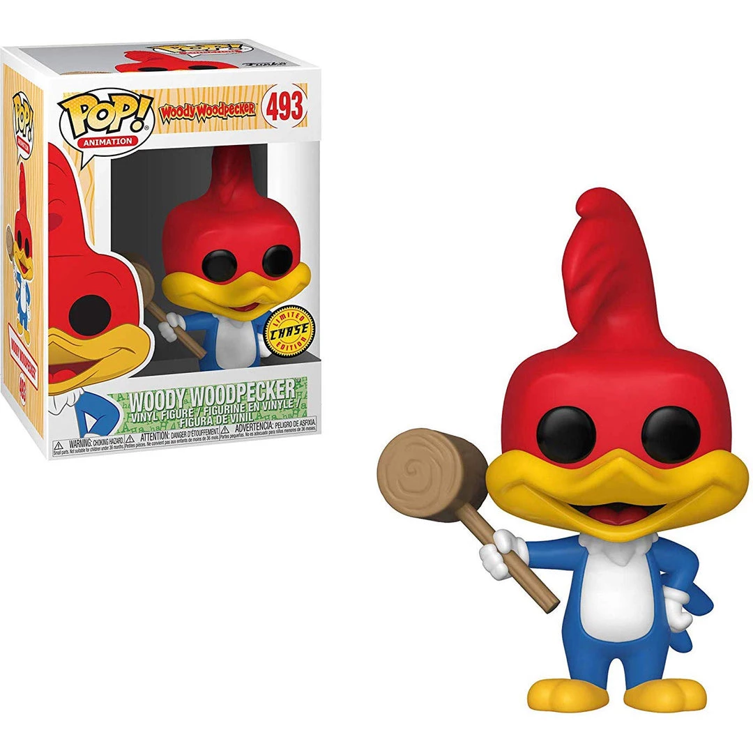 Funko Pop Animation: Woody Woodpecker W/ Hammer - Woody (Chase) Funko Pops! 3 Funko Pop Animation: Woody Woodpecker W/ Hammer - Woody (Chase) Funko Pops!