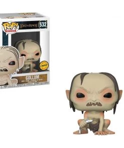 Funko Pop! Movies: The Lord Of The Rings - Gollum With Fish CHASE Variant Limited Edition Vinyl Figure (Bundled With Pop Box Protector Case) Funko Pops!
