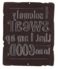 Open Road Brands I Solemnly Swear Embossed Metal Sign Movies