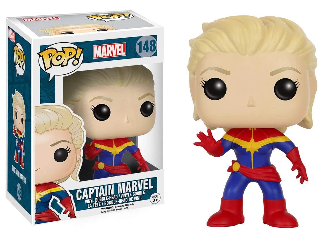 Funko Pop! Marvel: Unmasked Captain Marvel Funko Pops! 4 Funko Pop! Marvel: Unmasked Captain Marvel Funko Pops!