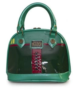 Loungefly Star Wars Boba Fett Patent Mini Dome Bag