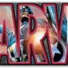 Silver Buffalo Marvel Canvas Wall Art Avengers Letters, 30 X 12 Inches