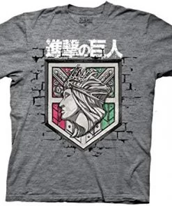 Anime SALE : Ripple Junction Attack On Titan Shield Adult Officially Licensed T-Shirt