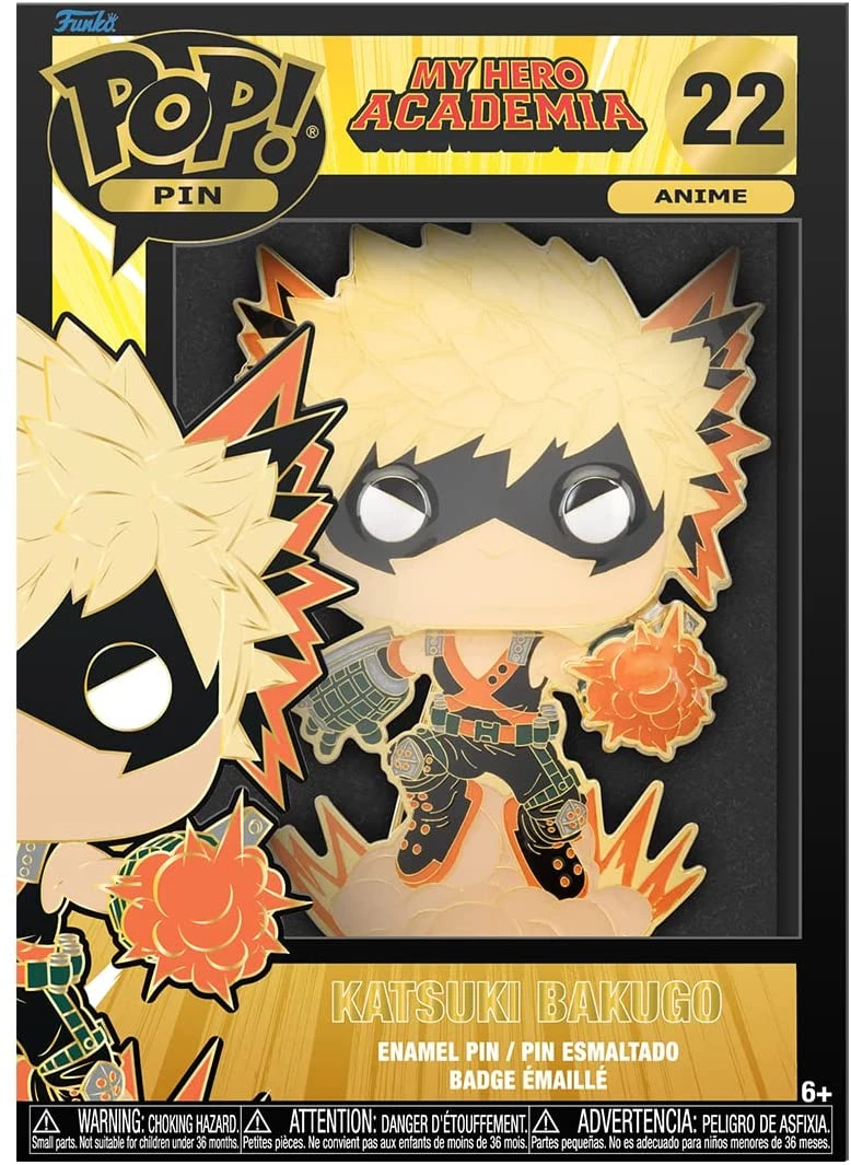 Funko Pop! Sized Pin: My Hero Academia - Bakugo With Chase 4 Funko Pop! Sized Pin: My Hero Academia - Bakugo With Chase