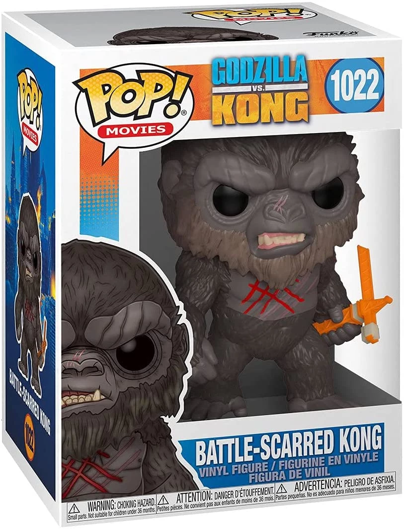 Funko POP Movies: Godzilla Vs Kong - Battle Scarred Kong Funko Pops! 5 Funko POP Movies: Godzilla Vs Kong - Battle Scarred Kong Funko Pops!