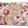 Loungefly Disney Beauty & The Beast Belle Mrs. Potts Pink Peony Floral Wallet