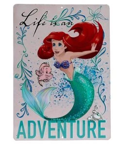 Disney Open Road Brands Ariel Embossed Metal Sign