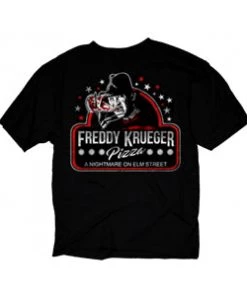Changes Nightmare On Elm Street Freddy Krueger Pizza Officially Licensed T-Shirt