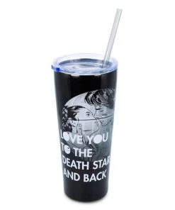 Silver Buffalo Star Wars "Love You To The Death Star" Stainless Steel Tumbler