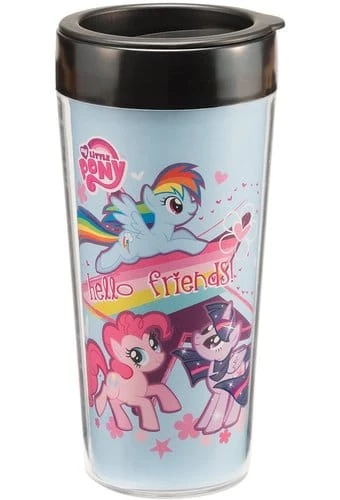 Vandor My Little Pony 16 Oz. Plastic Travel Mug 2 Vandor My Little Pony 16 Oz. Plastic Travel Mug