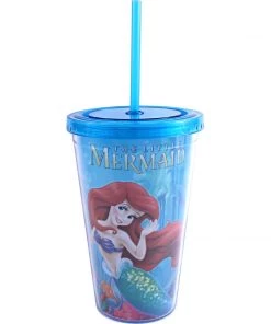 Silver Buffalo Disney Ariel 16oz. Straw Cup