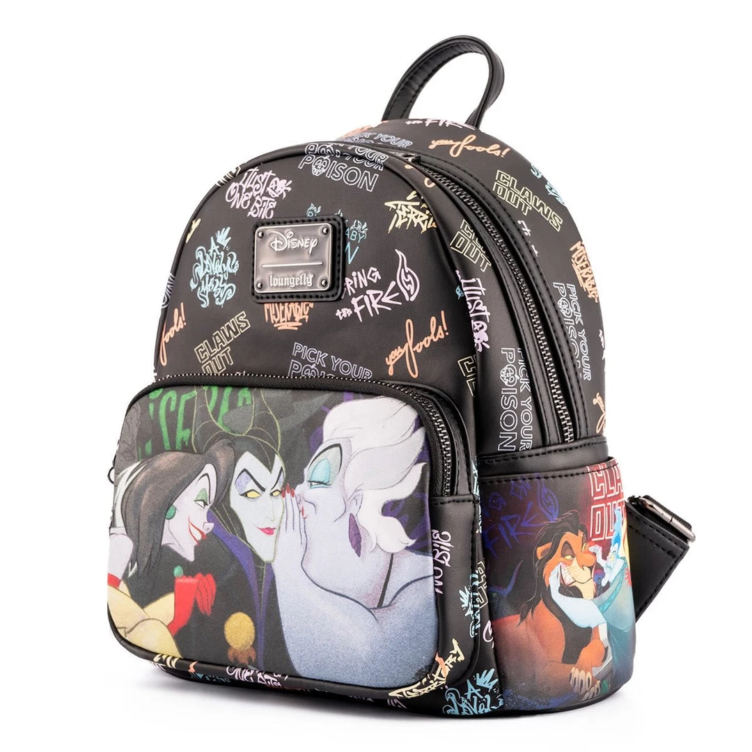 Loungefly Disney Villains Club Mini-Backpack 5 Loungefly Disney Villains Club Mini-Backpack