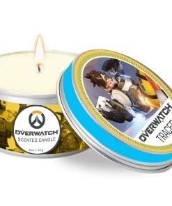 Insight Editions Video Games Overwatch Tracer Candle 2 Oz Citrus