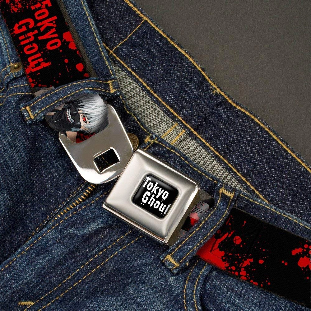 Buckle-Down TOKYO GHOUL Masked Ken Centipede Seatbelt Belt 4 Buckle-Down TOKYO GHOUL Masked Ken Centipede Seatbelt Belt