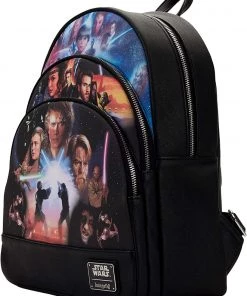 Loungefly Star Wars Trilogy 2 Triple Pocket Mini Backpack