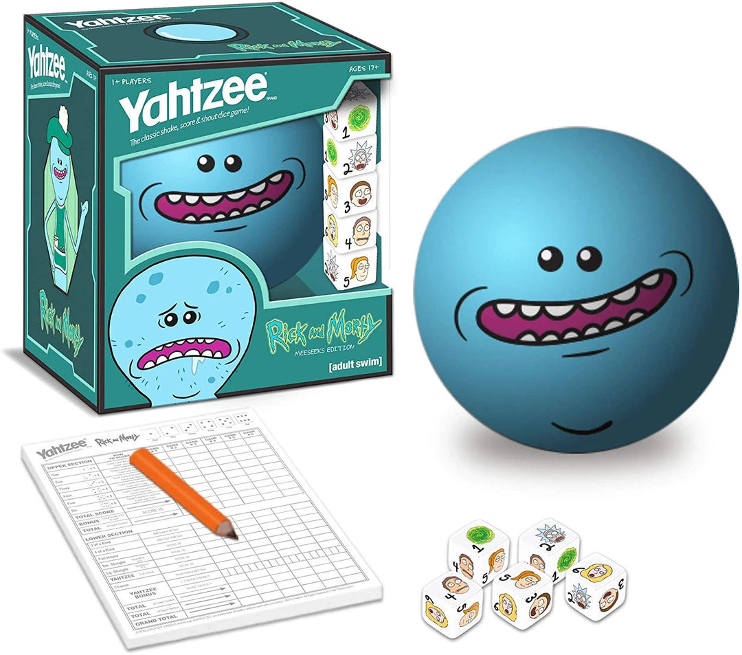 USAopoly Movies YAHTZEE Rick And Morty Meeseeks Edition 4 USAopoly Movies YAHTZEE Rick And Morty Meeseeks Edition