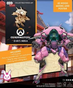FSC Video Games Overwatch: D.Va's MEKA 3D Wood Model And Poster