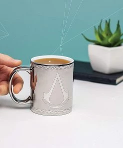 Video Games Paladone Assassins Creed Chrome Coffee Mug 10oz