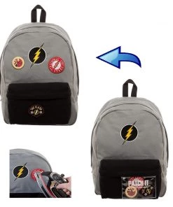 Bioworld DC Comics Flash Backpack Patch It School Book Bag