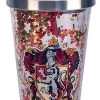 Spoontiques Harry Potter - Gryffindor - Red Gold Glitter 20 Oz Acrylic Double Walled Tumbler Cup