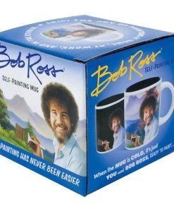 The Unemployed Philosophers Guild Bob Ross Self-Painting Heat Change Coffee Mug 10 Oz. Houseware