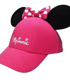 Jerry Leigh Disney Minnie Mouse W/ Ears Pink Adult Hat