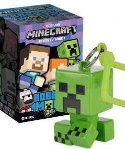JINX Minecraft Bobble Mobs Key Chain Blind Box (One Mystery Figure)