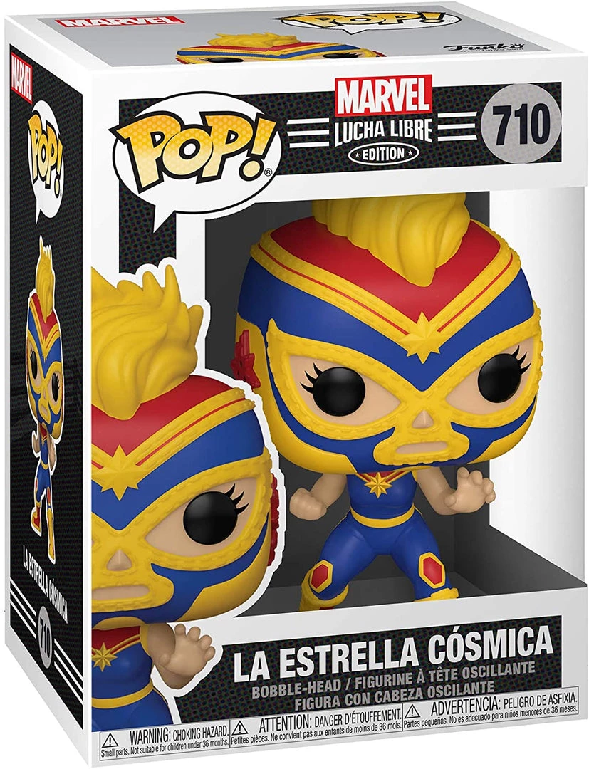 Funko POP Marvel: Luchadores- Captain Marvel Funko Pops! 4 Funko POP Marvel: Luchadores- Captain Marvel Funko Pops!