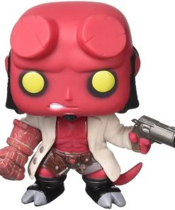 Funko Hellboy - Hellboy W/Jacket & No Horns POP Movies Vinyl Figure 8 Funko Hellboy - Hellboy W/Jacket & No Horns POP Movies Vinyl Figure