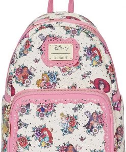 Loungefly Disney Princess Tattoo All Over Print Mini Backpack