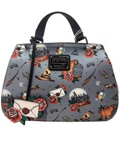 Harry Potter X Loungefly Tattoo Allover Crossbody Bag