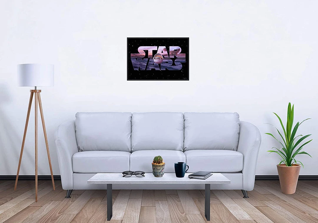 Silver Buffalo Movies Star Wars The Mandalorian Logo & The Child MDF Wood 13" X 19" Wall Art 4 Silver Buffalo Movies Star Wars The Mandalorian Logo & The Child MDF Wood 13" X 19" Wall Art