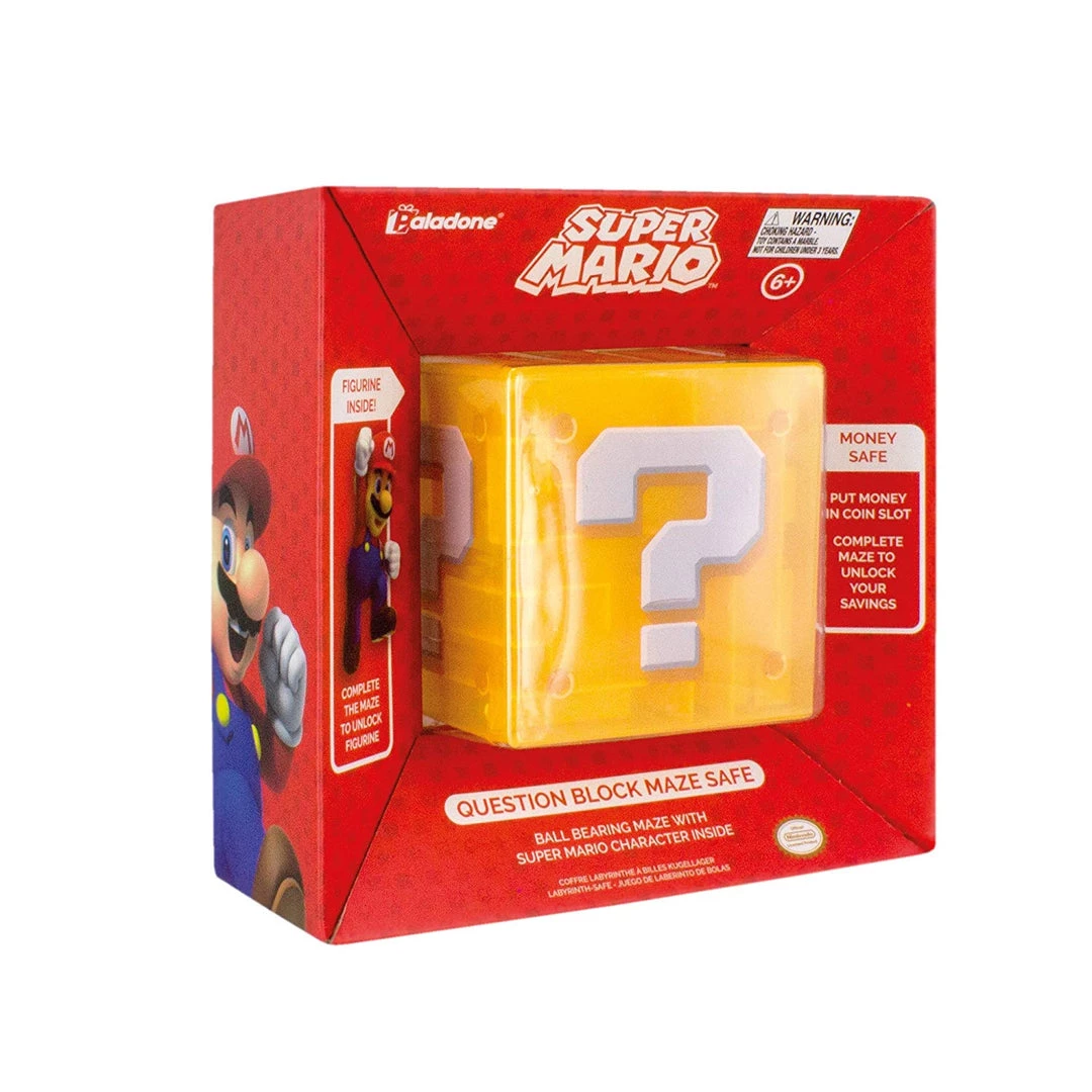 Paladone Super Mario Question Block Coin Bank 3 Paladone Super Mario Question Block Coin Bank