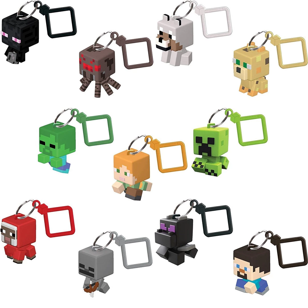 JINX Minecraft Bobble Mobs Key Chain Blind Box (One Mystery Figure) 4 JINX Minecraft Bobble Mobs Key Chain Blind Box (One Mystery Figure)
