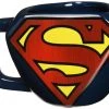 Paladone Superman Shaped Ceramic Coffee Mug - DC Comics Embossed Cup