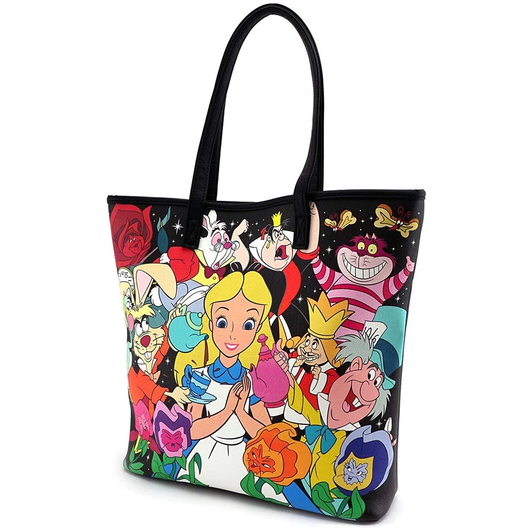 Loungefly Disney Alice Character Print Tote Bag 4 Loungefly Disney Alice Character Print Tote Bag