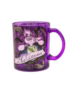 Silver Buffalo Disney Villains Ursula 17.5 Oz Colored Glass Mug